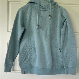 Tentree Burney Light Blue Hoodie with Drawstring
